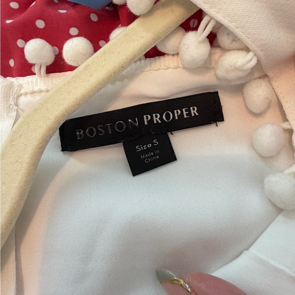 Boston Proper Mixed Media Elegant White Lace Dress - Picture 6 of 6